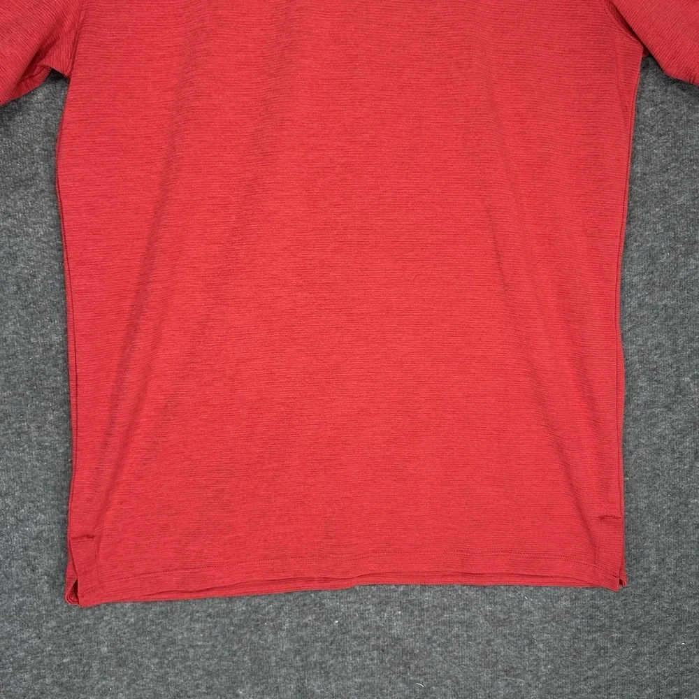 Nike Tiger Woods Shirt Mens M Red Polo Blade Collar AeroReact Golf BV1315